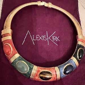 SOLD Vintage Alexis Kirk signed necklace.